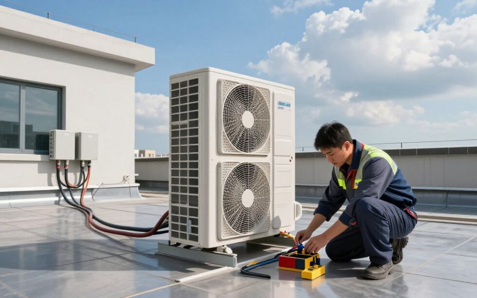 zasilanie urządzenia dachu